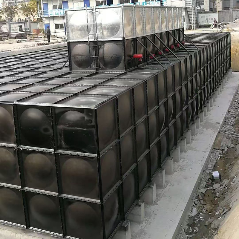Yeraltına monte kesitli su deposu